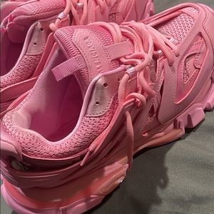 Pink Balenciaga track runners, wore them one time Almost great condition.
